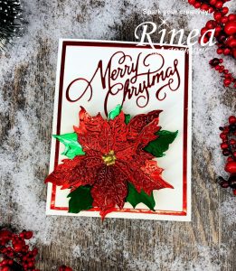 Christmas Card with Rinea Foiled Paper