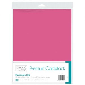 Gina K Designs Passionate Pink Cardstock